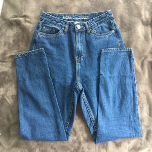 Ultra-high rise mom jeans